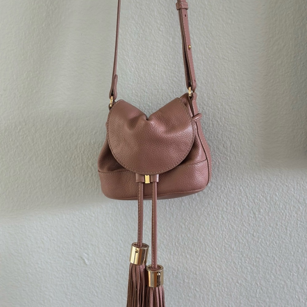 See by Chloe Dark Blush Leather Crossbody Bag